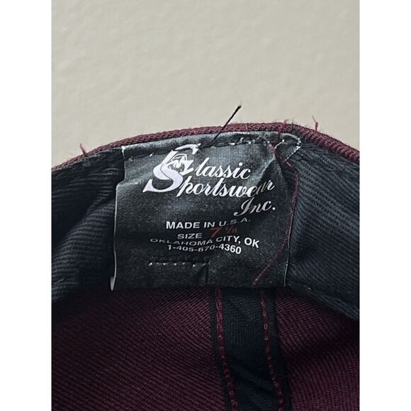 Classic Sportswear Harvard University Fitted Hat Cap Size 7 1/8 Made in USA - Picture 3 of 3